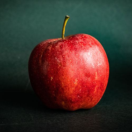 Imagen de una manzana roja