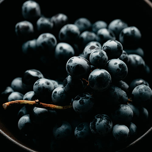 Imagen de una uva negra